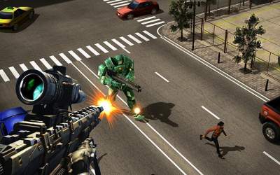 Sniper Robots [ВЗЛОМ Много денег, все разблокировано] скриншот 5