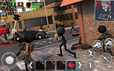 Stickman Royale : World War Battle [ВЗЛОМ: Много денег] скриншот 2