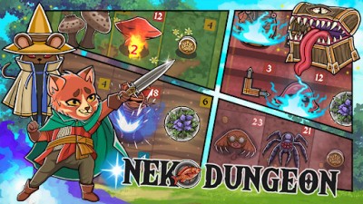 Neko Dungeon: Puzzle RPG screenshot №2