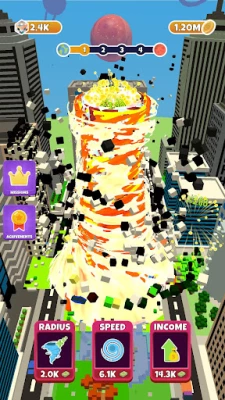 Idle Tornado (ВЗЛОМ Много Денег) screenshot №2