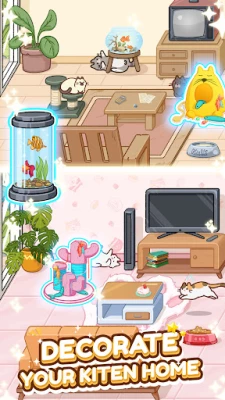 Kitten Home: Decorate Adorable House For Neko screenshot №2