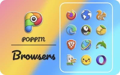 Poppin icon pack screen 2