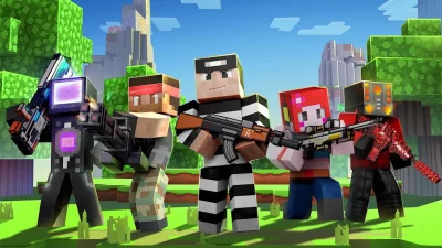 Cops N Robbers:Pixel Craft Gun screenshot №2