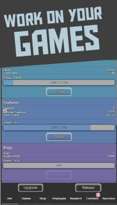 Idle Idle GameDev screenshot №2