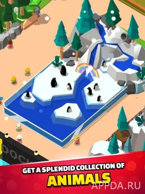 Idle Zoo Tycoon 3D - Animal Pa screenshot №3