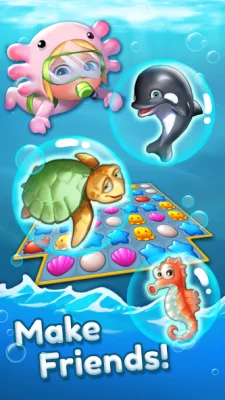 Ocean Friends : Match 3 Puzzle screenshot №4