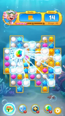 Ocean Friends : Match 3 Puzzle screenshot №7