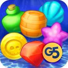 Pirates & Pearls™: Собери сокровища в ряд! [ВЗЛОМ: Много денег] v 1.11.1400